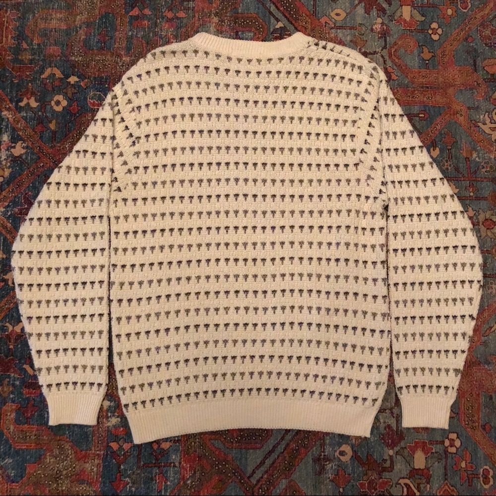 White Patterned Sweater - Picture 2 of 2